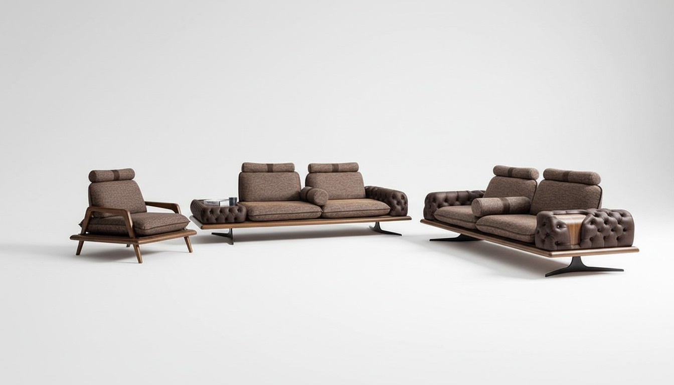 Luxury sofa set 4 pieces. Sofa couch set group seating cushions couches sofas.