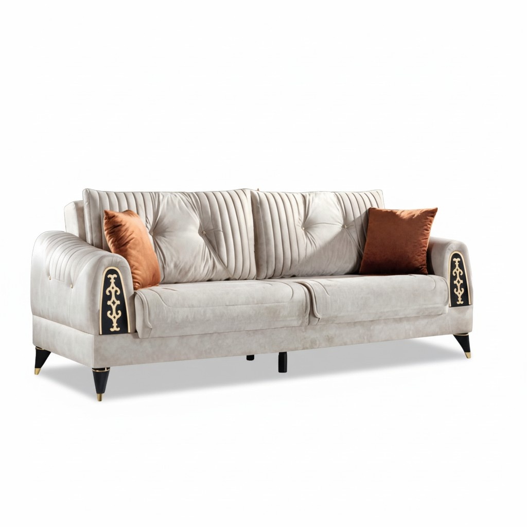 Luxury Sofa Three-seater Couch Living Room Modern Upholstered Sofas Design New