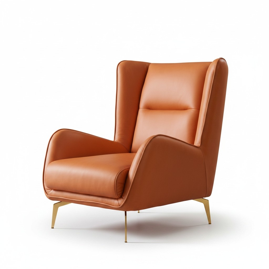 Luxury TV club chair upholstered seating design couch armchair relaxation leather lounge