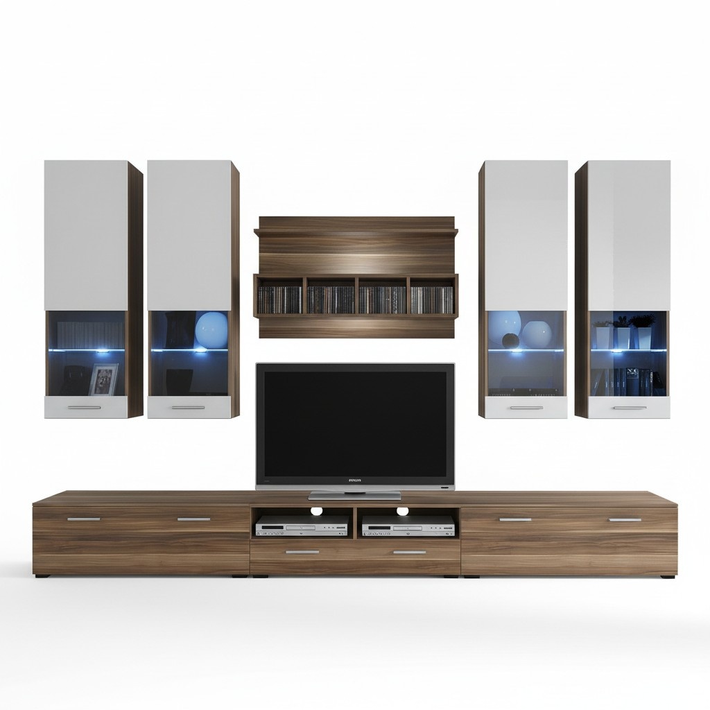 Luxury TV stand living room rtv lowboard designer wall shelf modern living room furniture