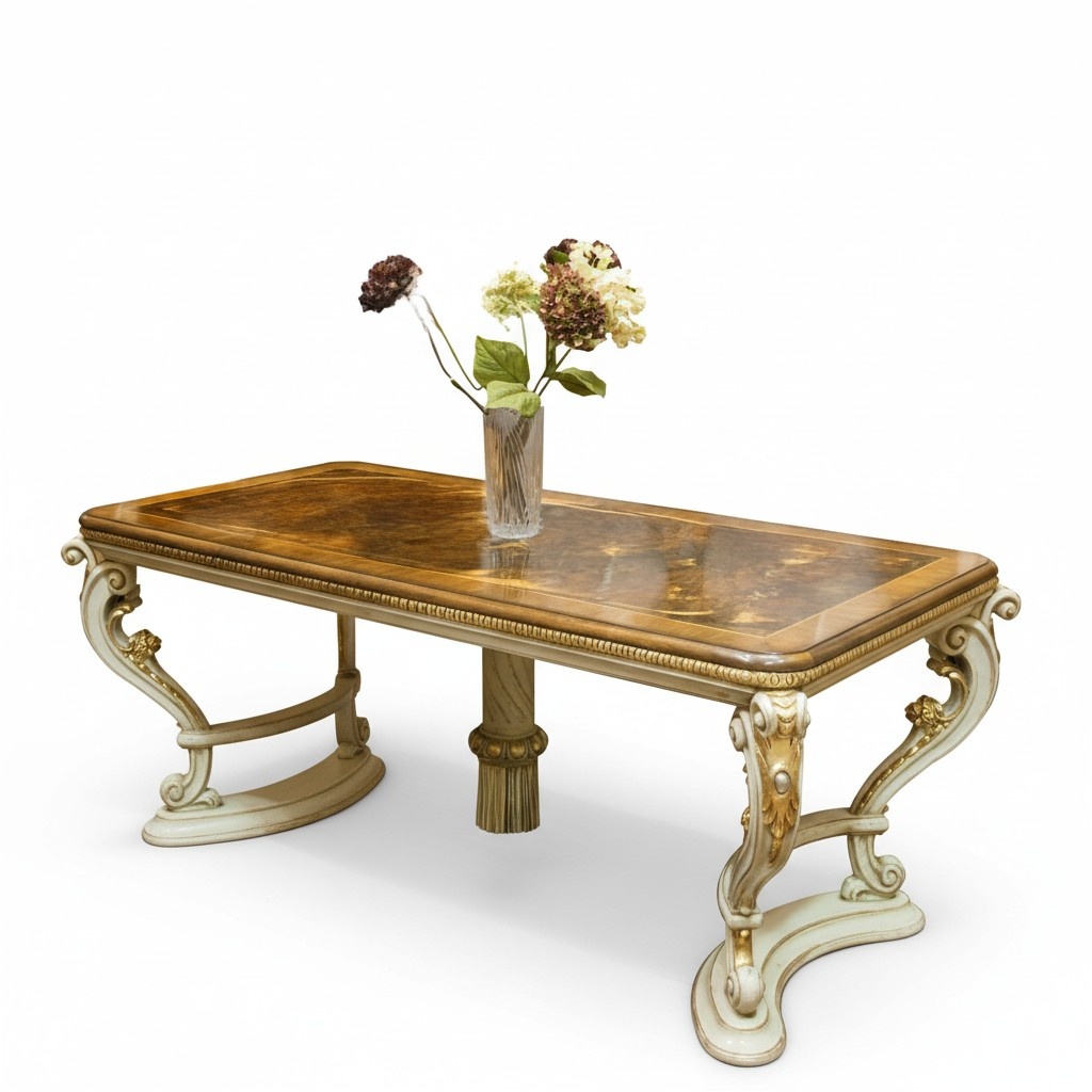 Luxury Tables Dining Room Table Dining Table Classic Furniture White Wood