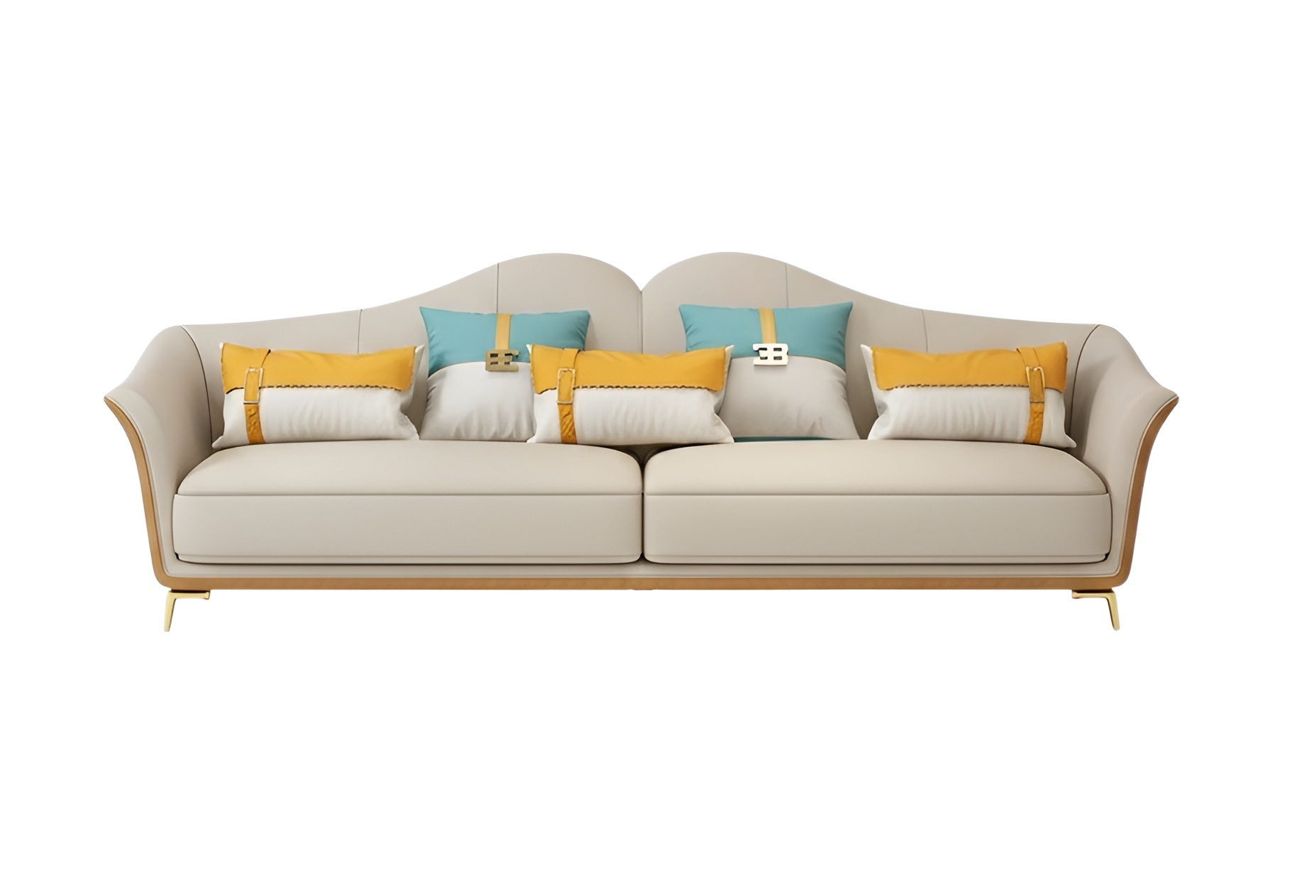 Luxury Three Seater Couch Seat Upholstery 3 Seat Cushions Couches Loung Club New Sofa