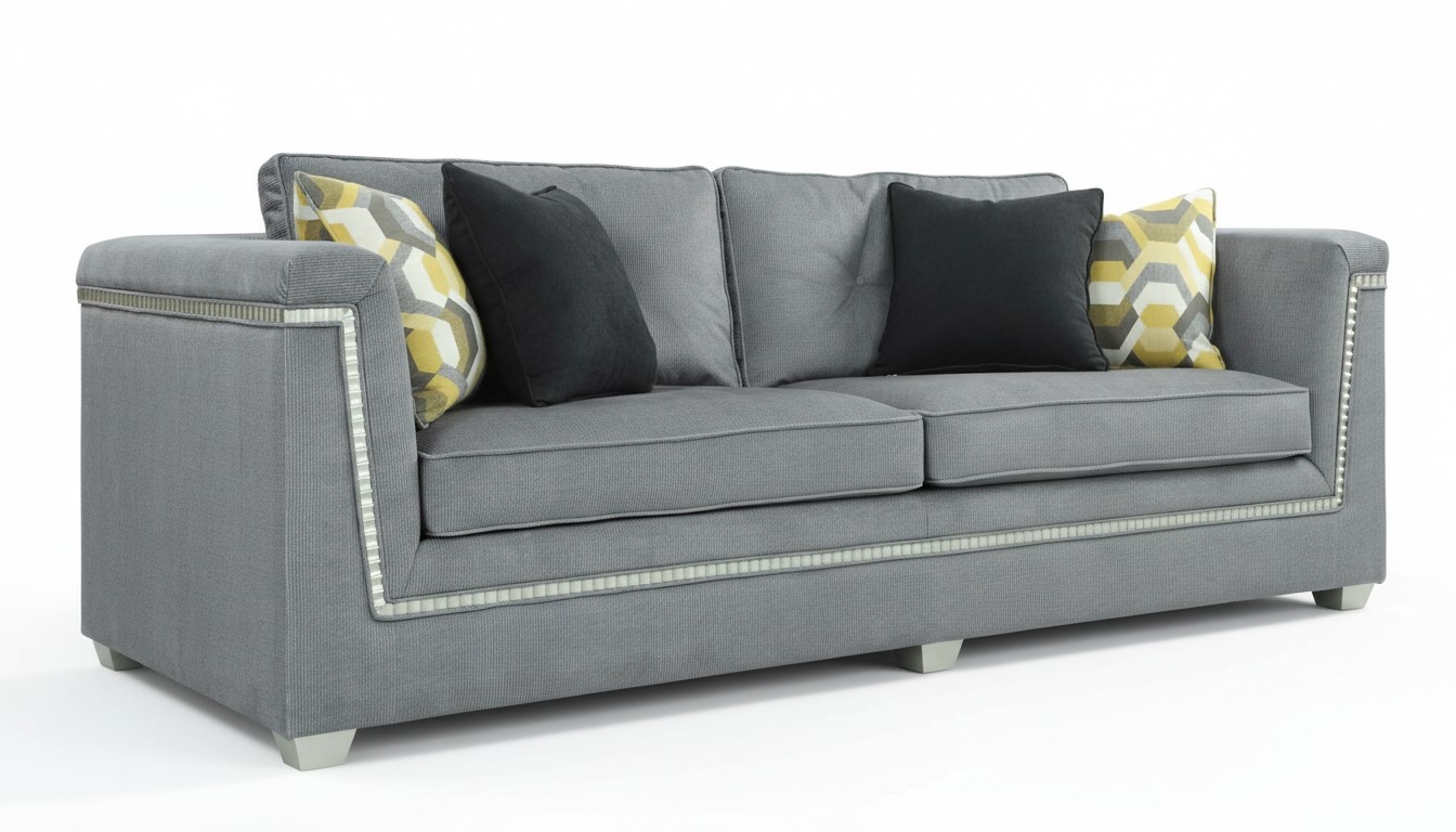 Luxury Three Seater Sofa Dubai Furniture Sofa Couch Living Room Furniture 3 Seat 241cm New