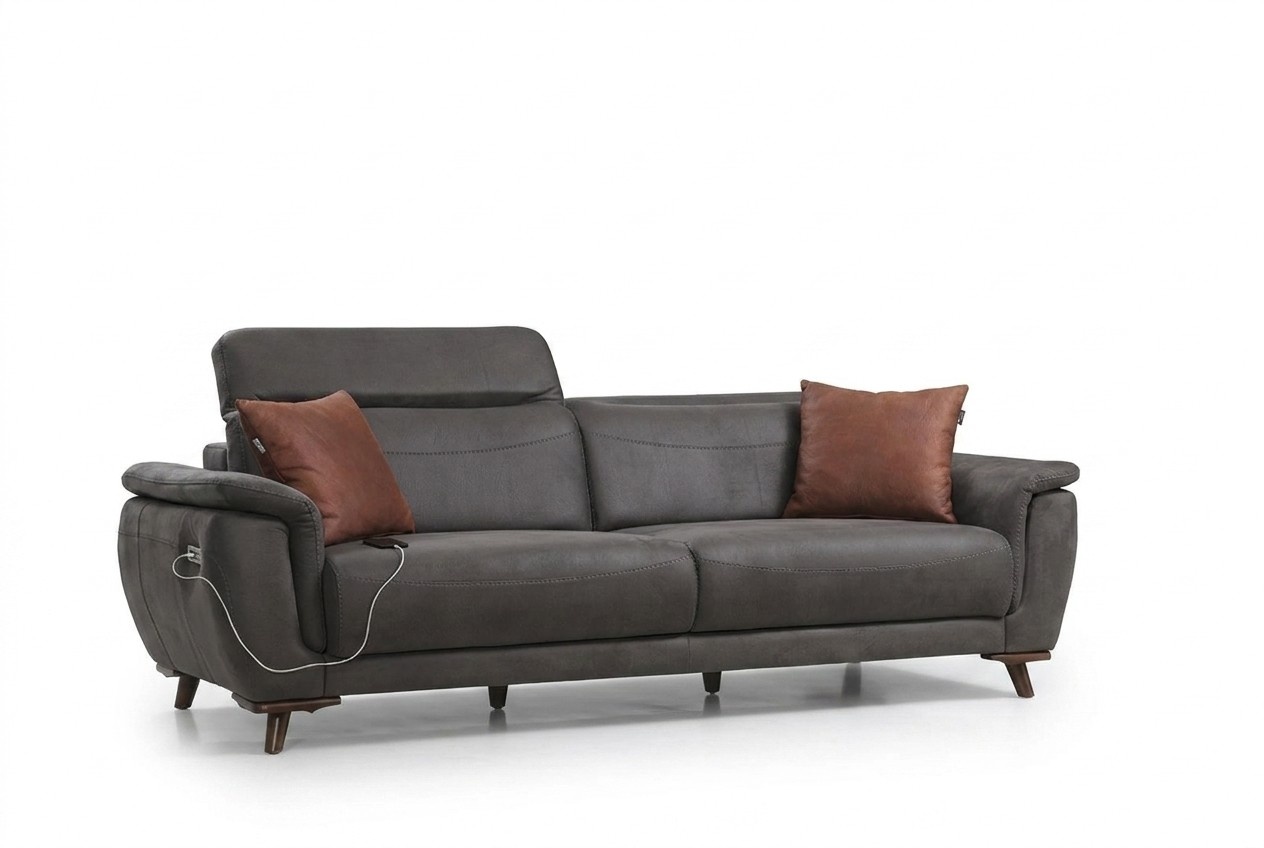 Luxury three-seater sofa modern seating furniture living room couch upholstered furniture