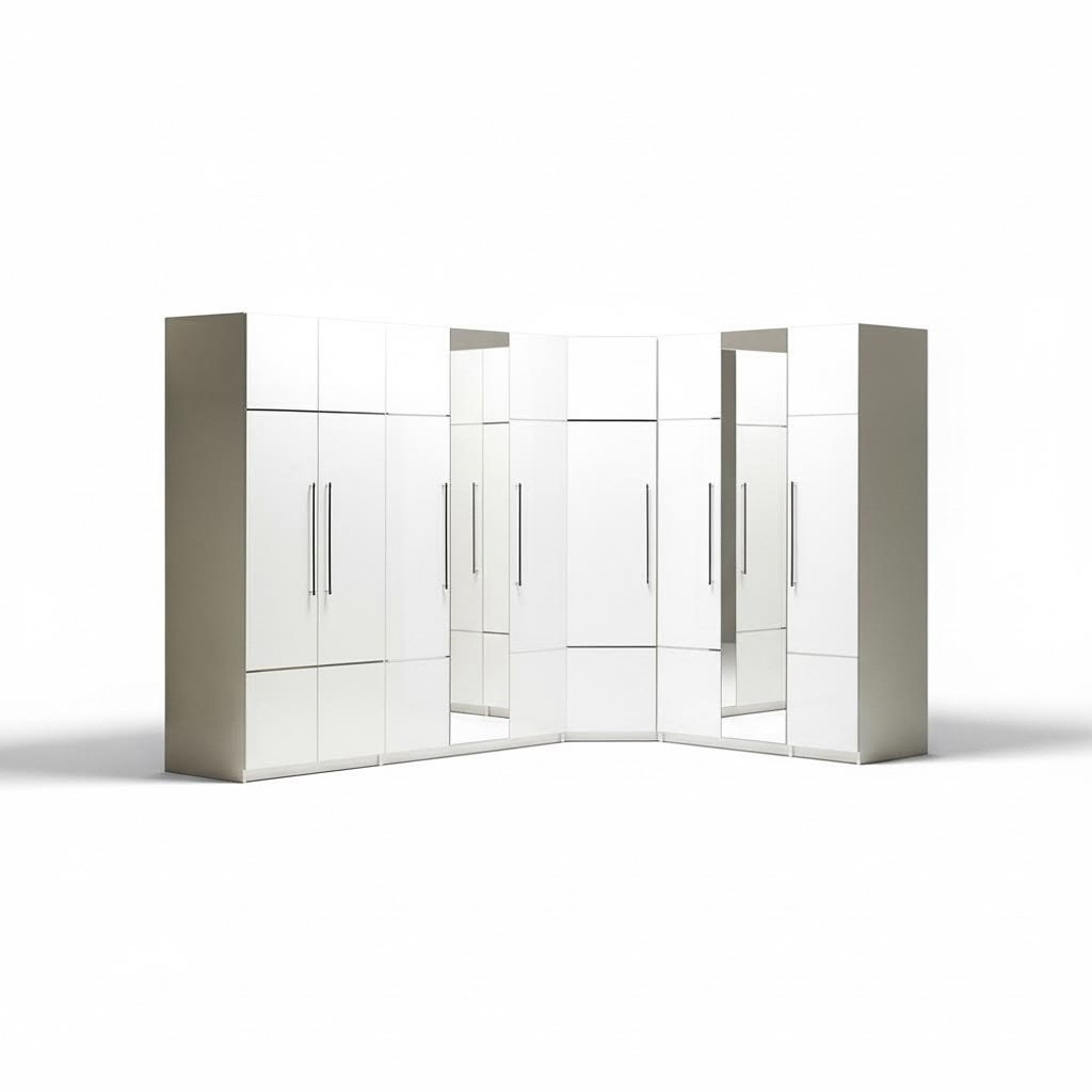 Luxury wardrobe corner cabinet white cabinet wooden wooden cabinet bedroom