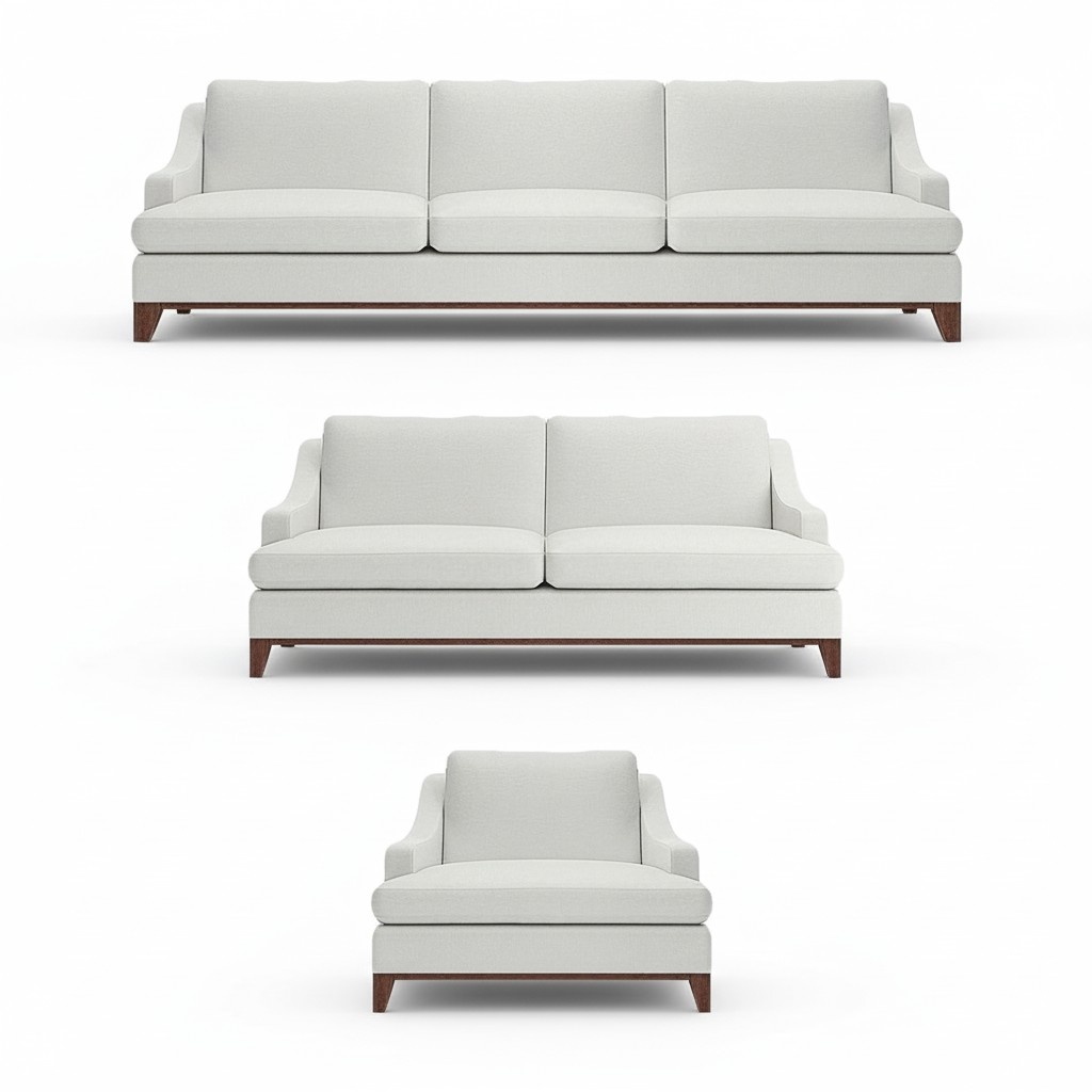 Luxury white sofas set living room armchair furnishings complete furnishings