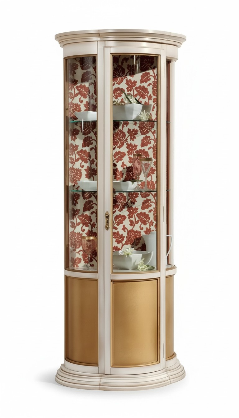 Luxury wooden display cabinet sideboard design cupboards Italian furniture cabinet