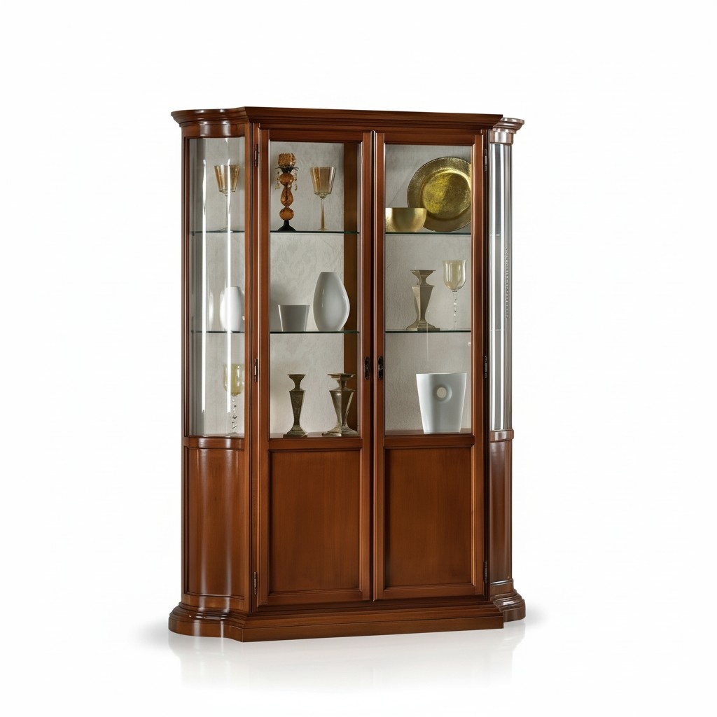 Luxury wooden display cabinet sideboard design cabinets italian furniture