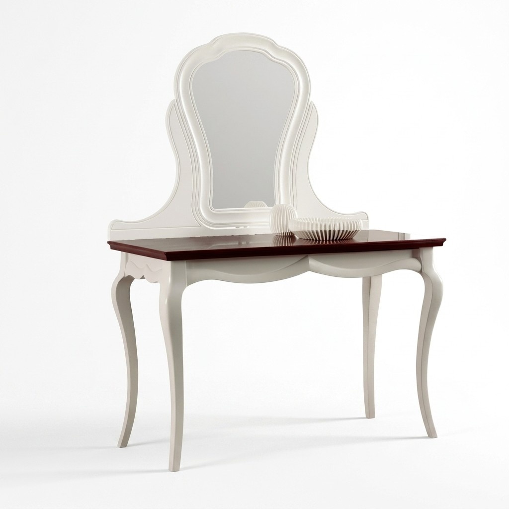 Dressing table, cosmetic table, styling table, toilet table, make-up table, console.