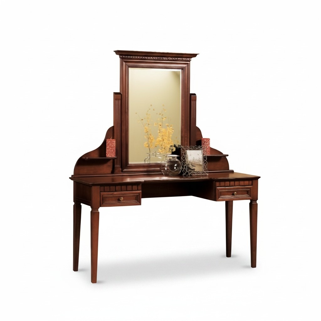 Vanity table, dressing table, cosmetic table, toilet table, beautification table.