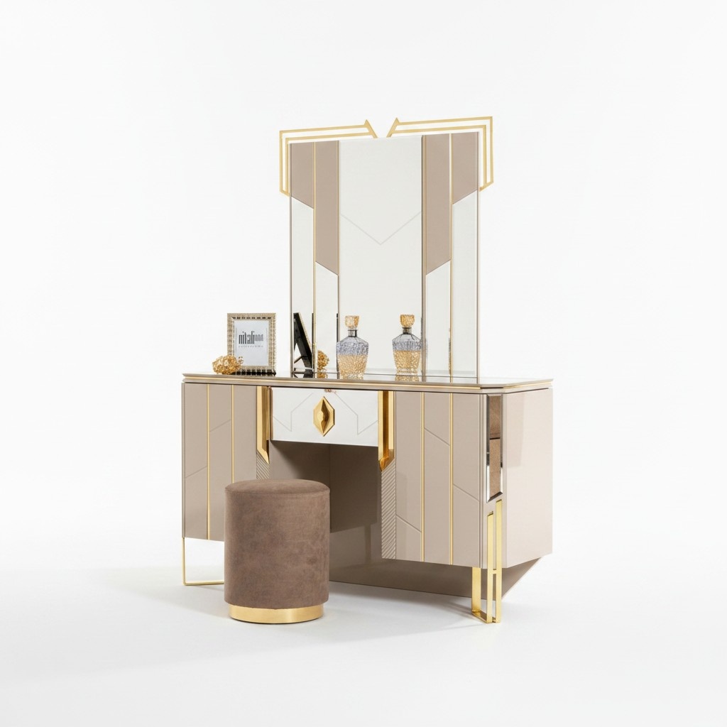 Dressing table mirror dressing table dressing console console table beige