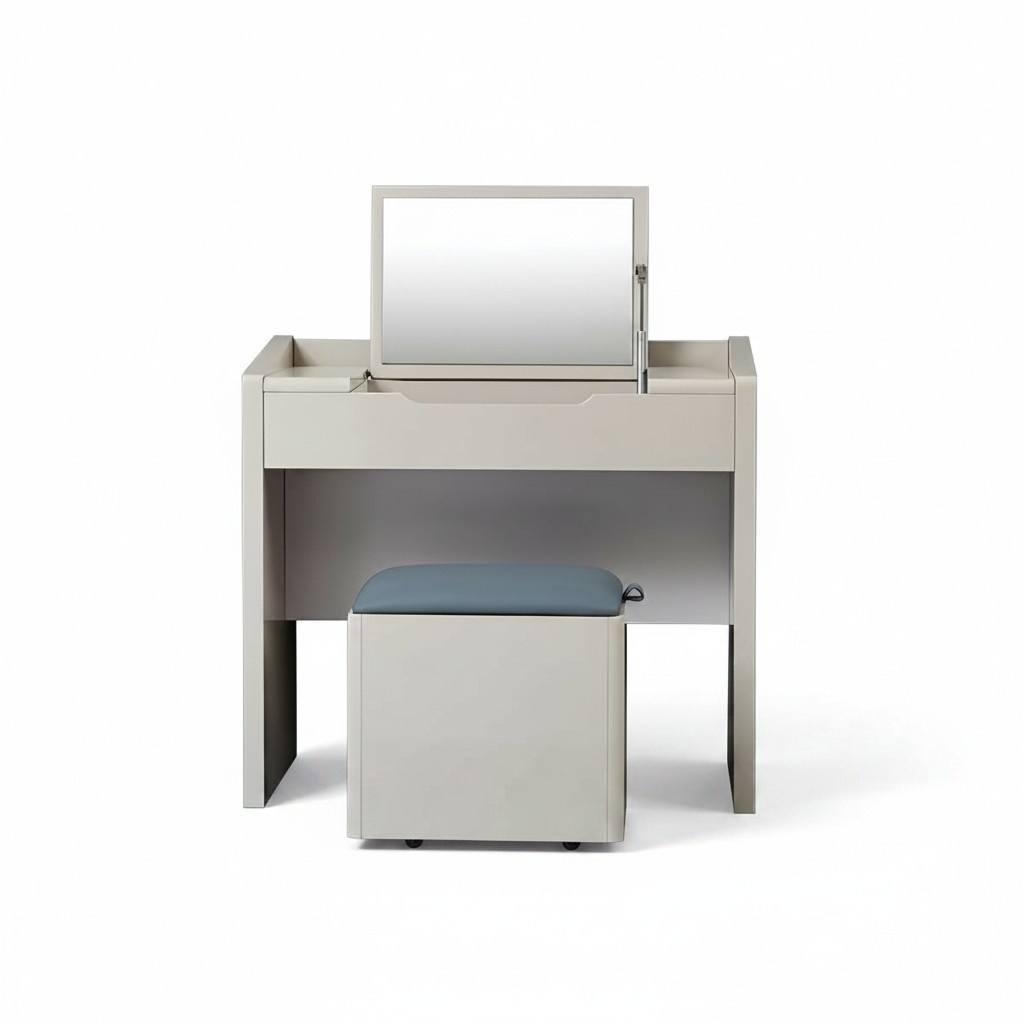 Designer set of dressing table & stool made of real wooden in modern style