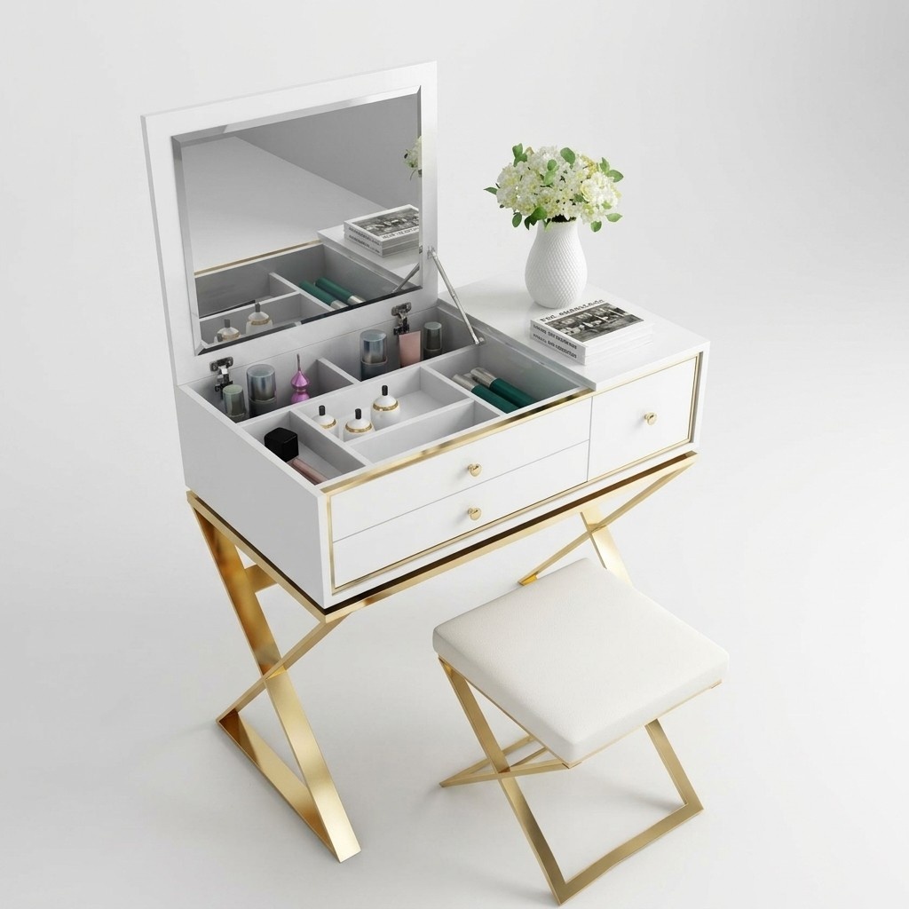 Dressing table white Console tables Bedroom table Consoles Furniture