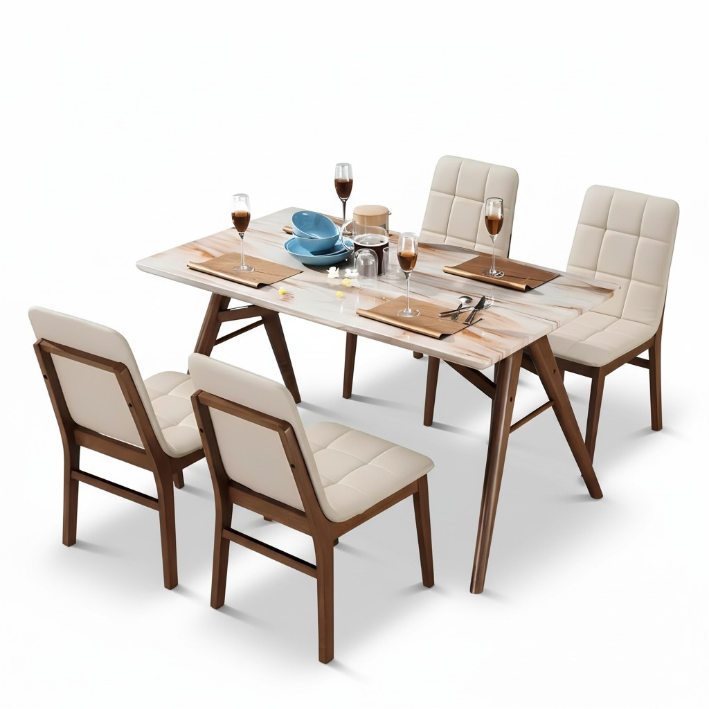 Marble Dining Table Designer Living Room Tables Wood Kitchen Italian Furniture New