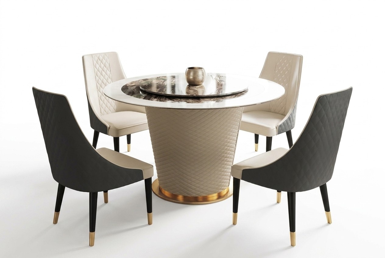Marble Dining Table Modern Dining Room Living Room Kitchen Tables Design Table Round New