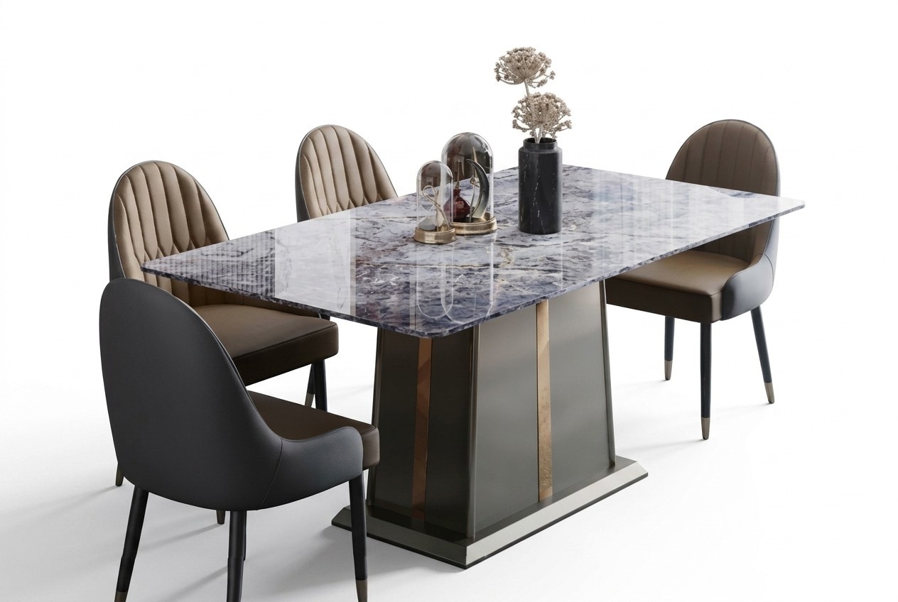 Marble Style Kitchen Modern Dining Table Table Dining Room Luxury Furniture Design