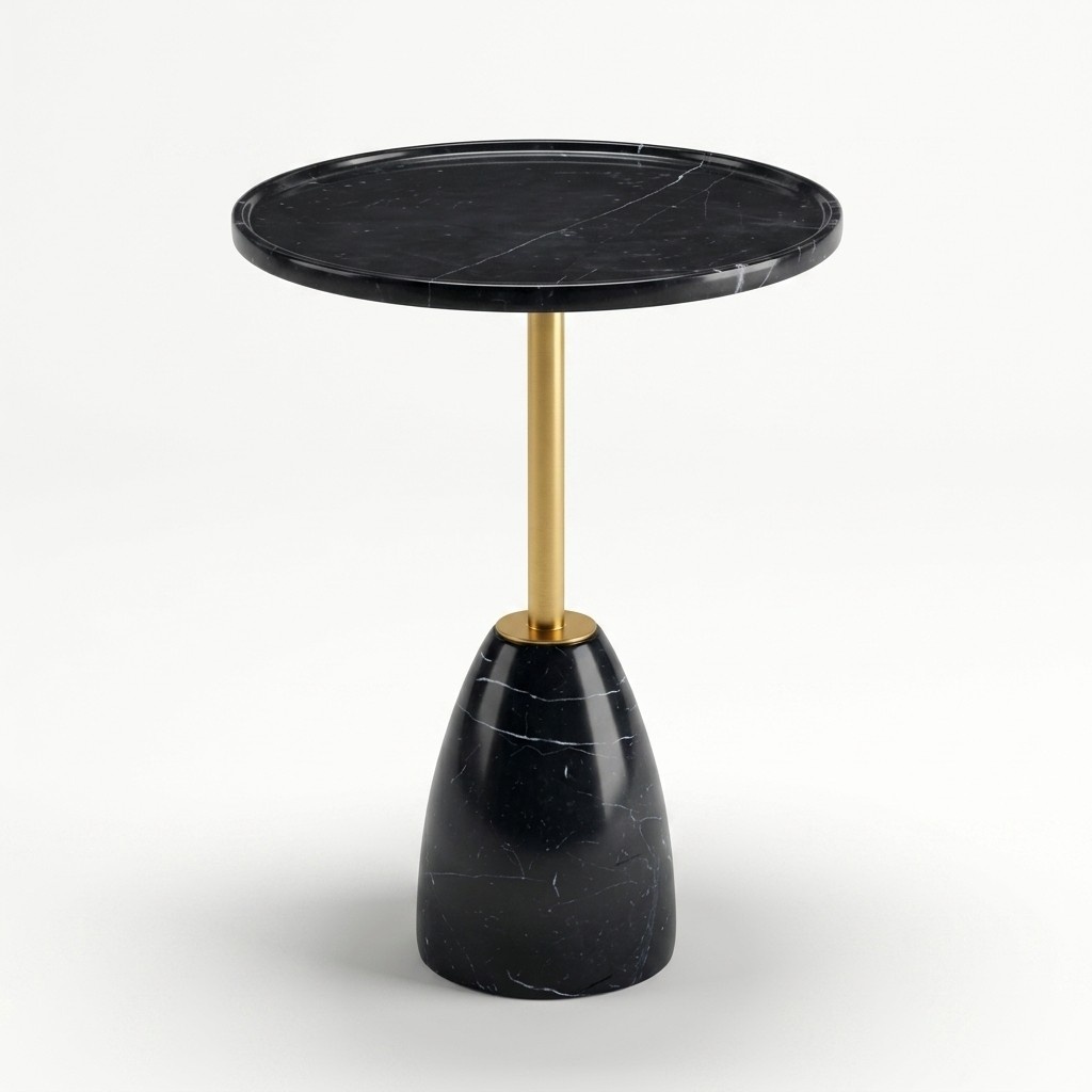 Marble stylish black side table table luxurious modern coffee table tables