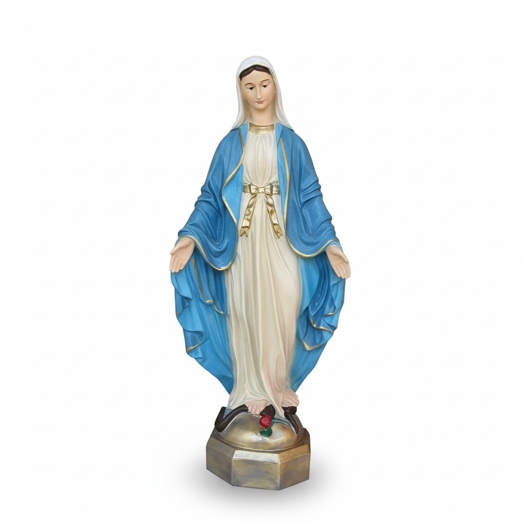 Decorative sculpture designed as a holy mother mary figurine 110cm