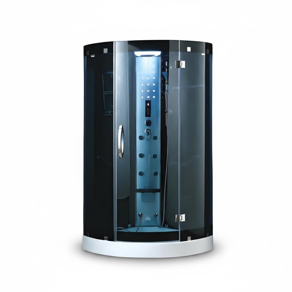 Massage shower cabin, wellness shower, multifunctional shower 100x100 cm