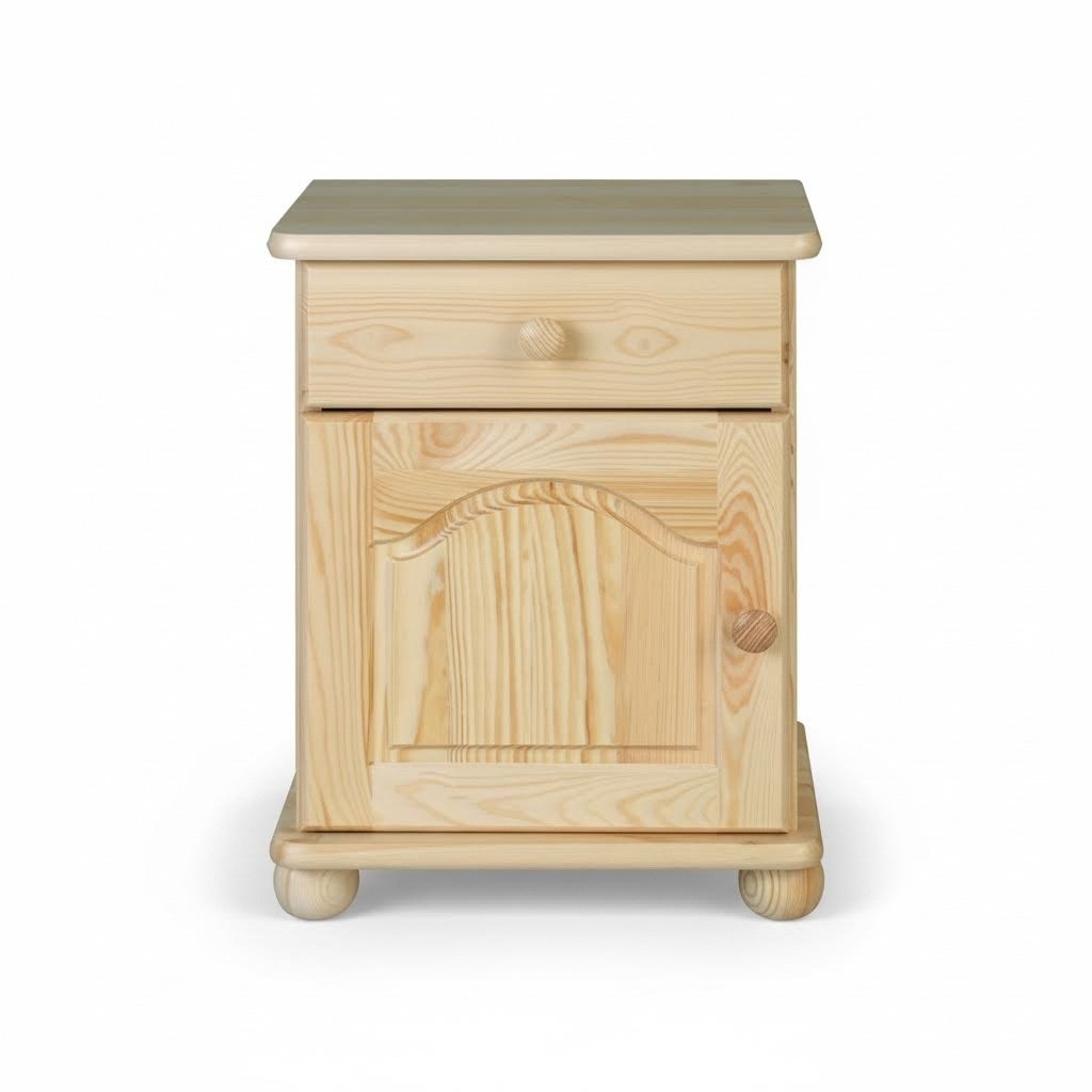 massive bedside table wood nightstands tables consoles cabinets country house style