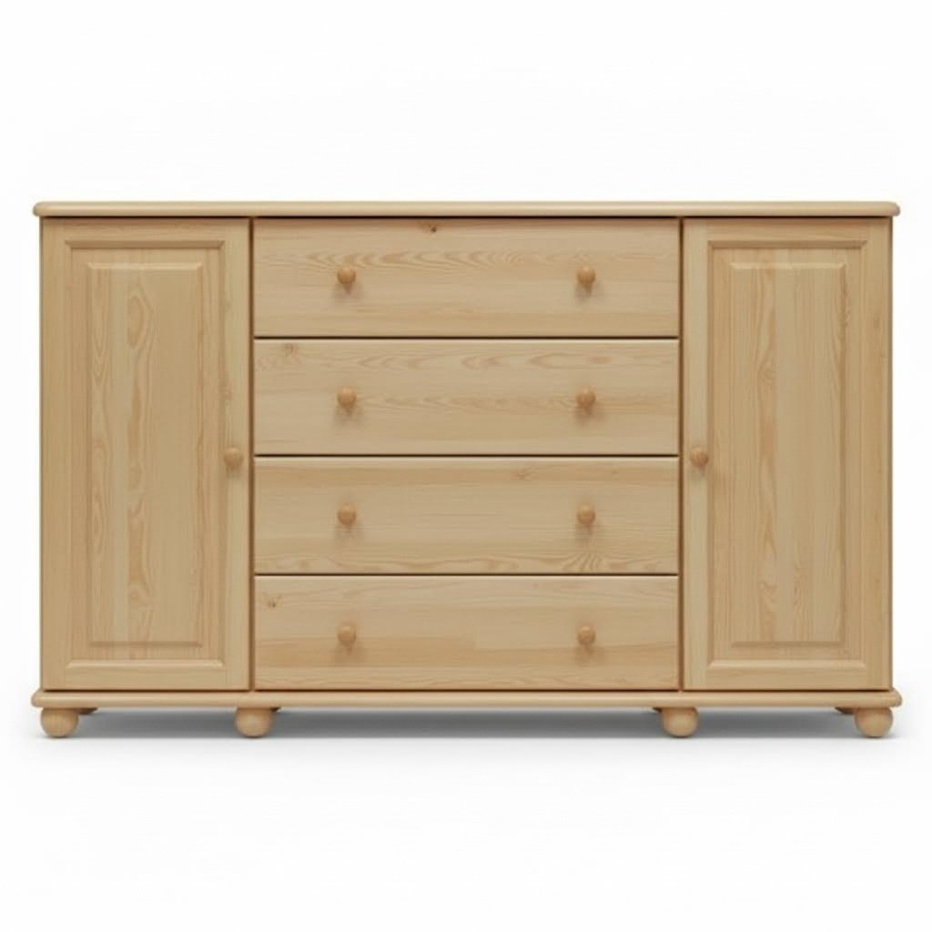 Massive dresser sideboard cabinet furniture chests of drawers solid wood lowboard new