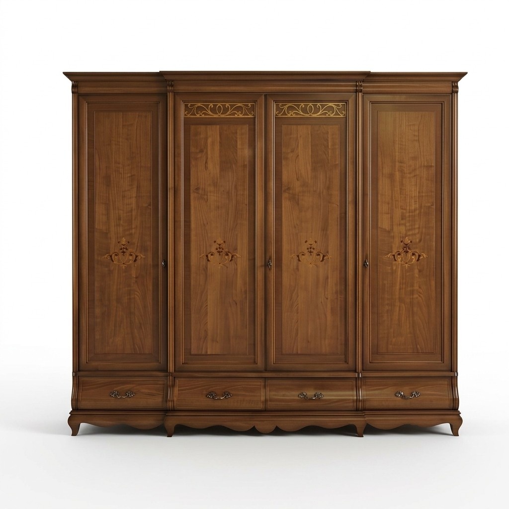 Solid wood wardrobe furniture closet bedroom closets Made in Italy New