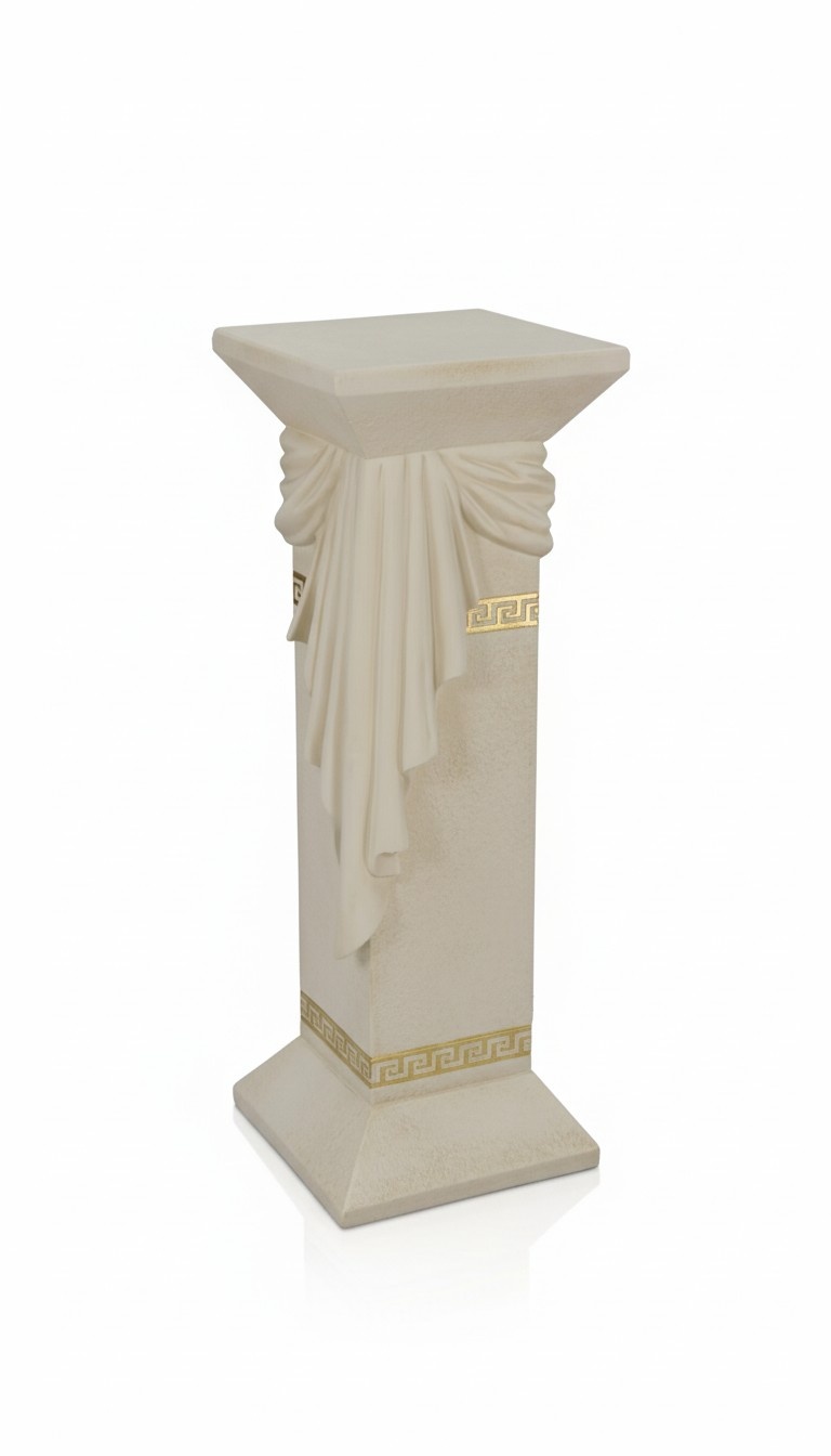 Column furniture in antique greek sculpture with patterns style, model - 1038
