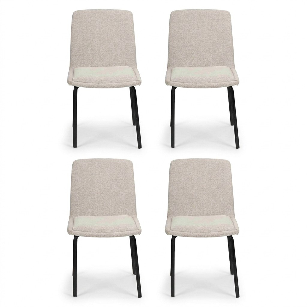 Set metal armchair upholstered chairs dining room textile set 4x armchair chair group