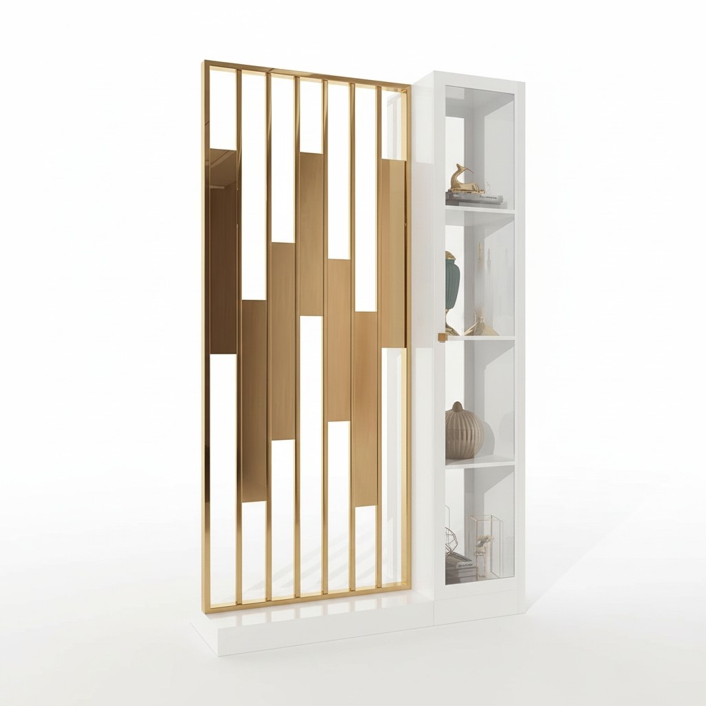 Metal Shelf Divider Designer Luxury Shelves Furniture Style Cabinet Metal Wall New
