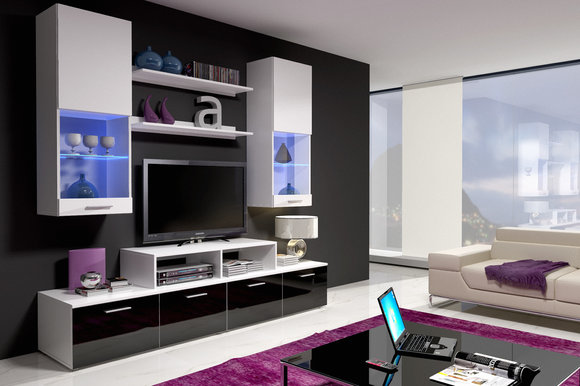Wall unit model MINI 2 KB high gloss