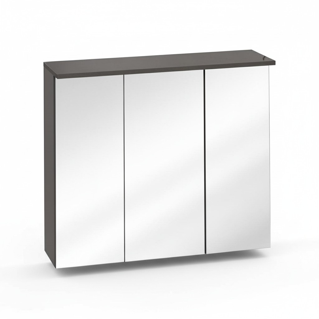 Cabinet Bathroom Cabinet with Mirror 80 cm Mirror Cabinet Wall LED Lighting