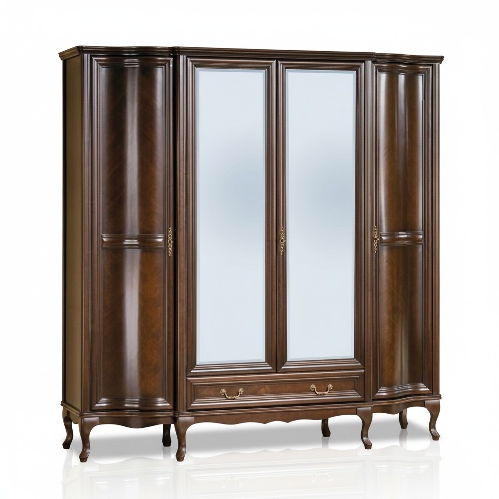 Mirror cabinet wardrobe bedroom cabinet laundry cabinet clothes cupboard