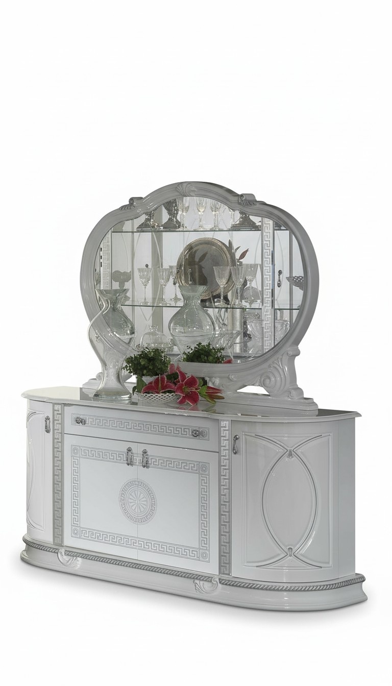 Mirror Chest of Drawers Chests of Drawers Bedroom Set Wood Modern Style 2pcs