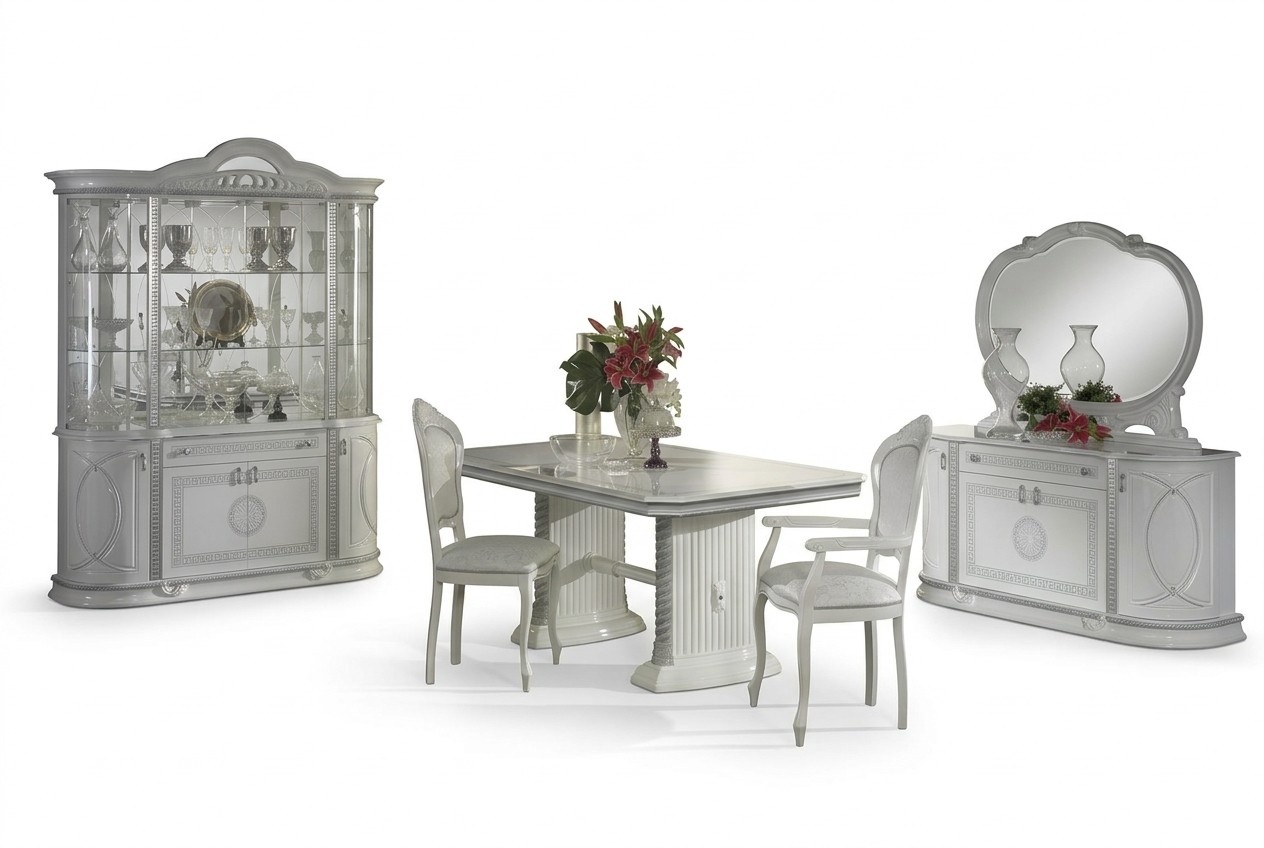 Mirror Sideboard Dining Table Glass Cabinet Upholstery Set Kitchens Living Room Dining Room