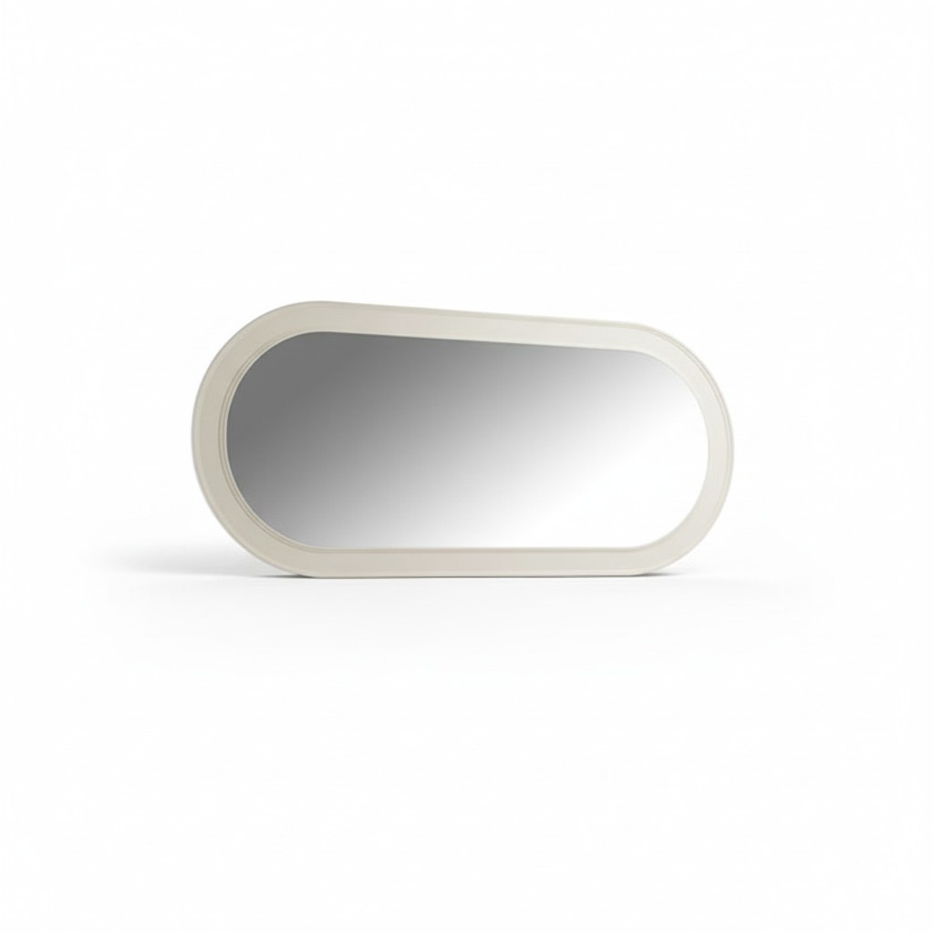 Mirror Wooden Frame Large Wall Mirror Classic Design Oval Wooden Frame 150cm