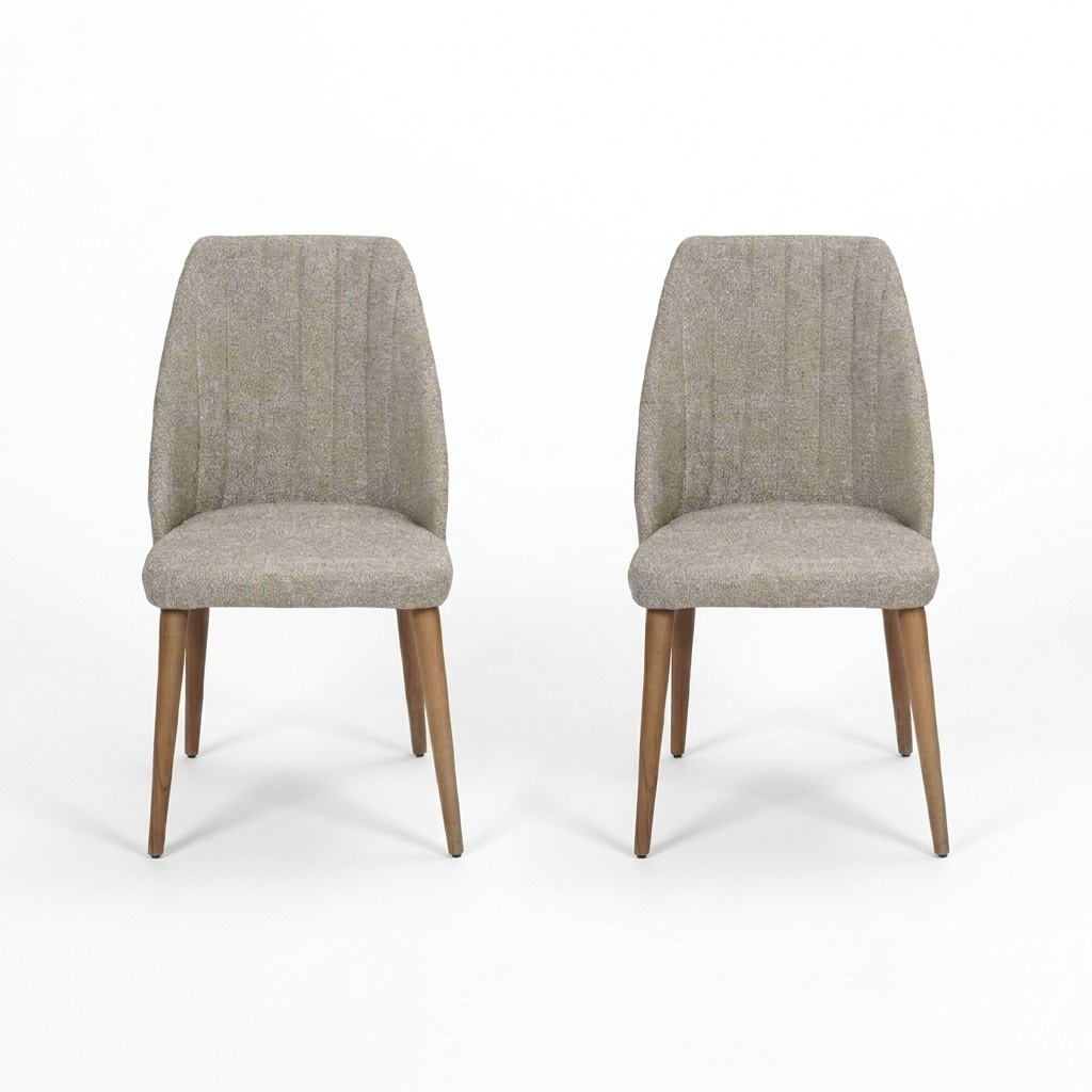 Modern 2x chairs upholstered chair luxury armchair grey chair armchair dining room