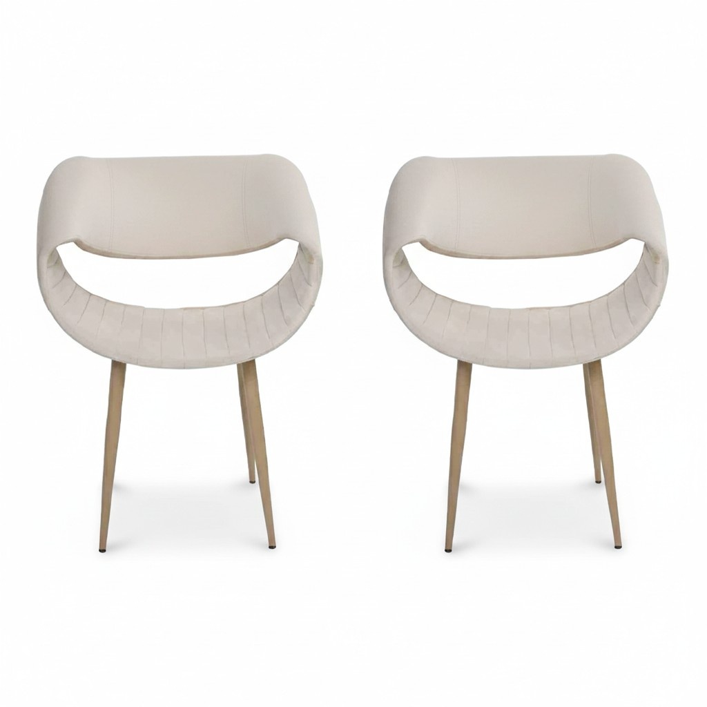 Modern 2x chairs upholstered chair luxury armchair armchair dining room living room new