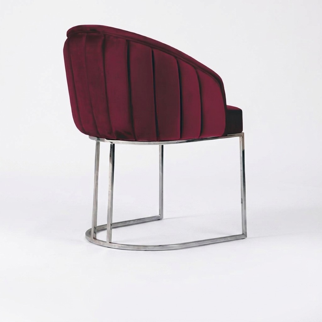 Modern Armchair Chair 1x Dining Room Upholstered Chair Textile