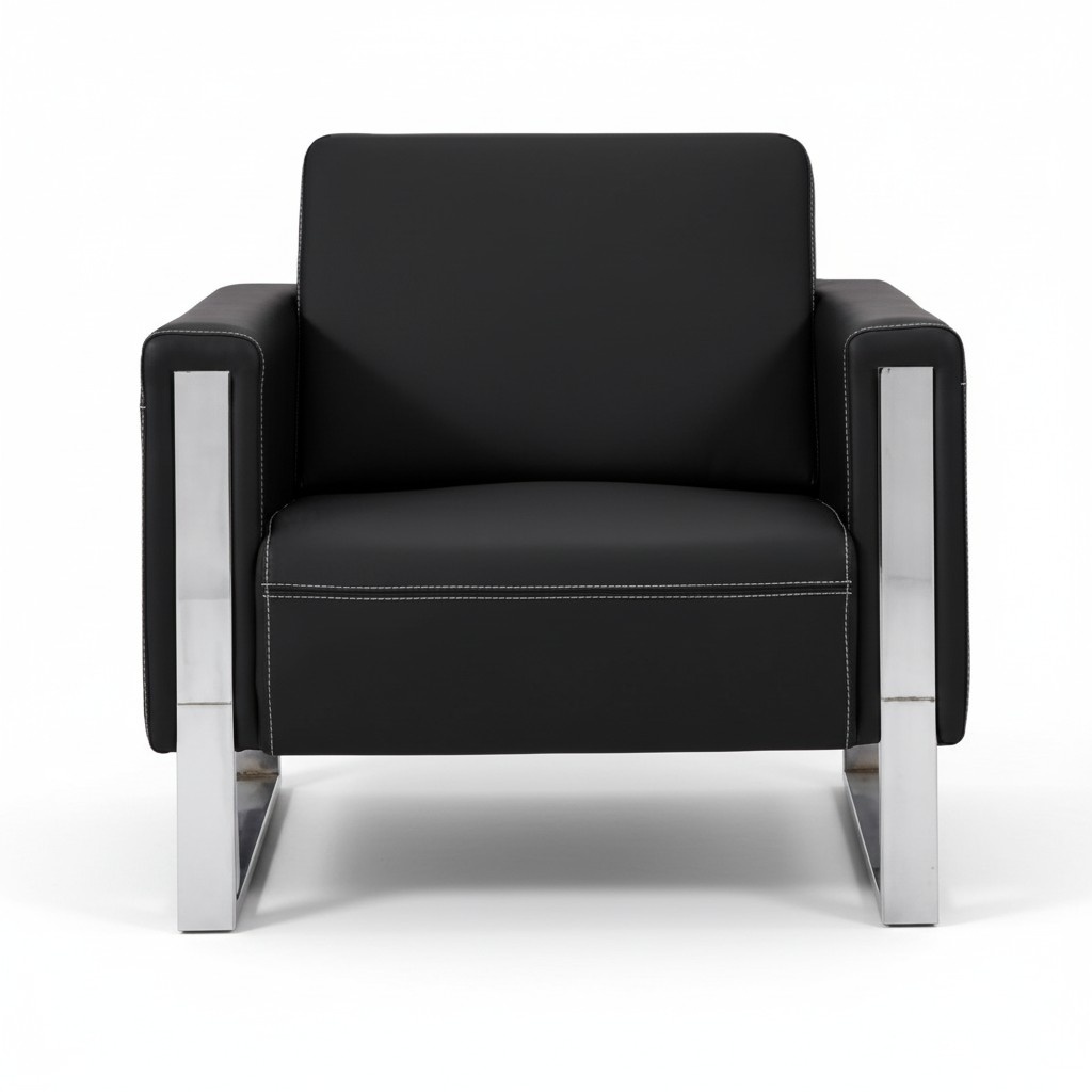 Modern armchair office furniture office chair upholstered chair leather seat