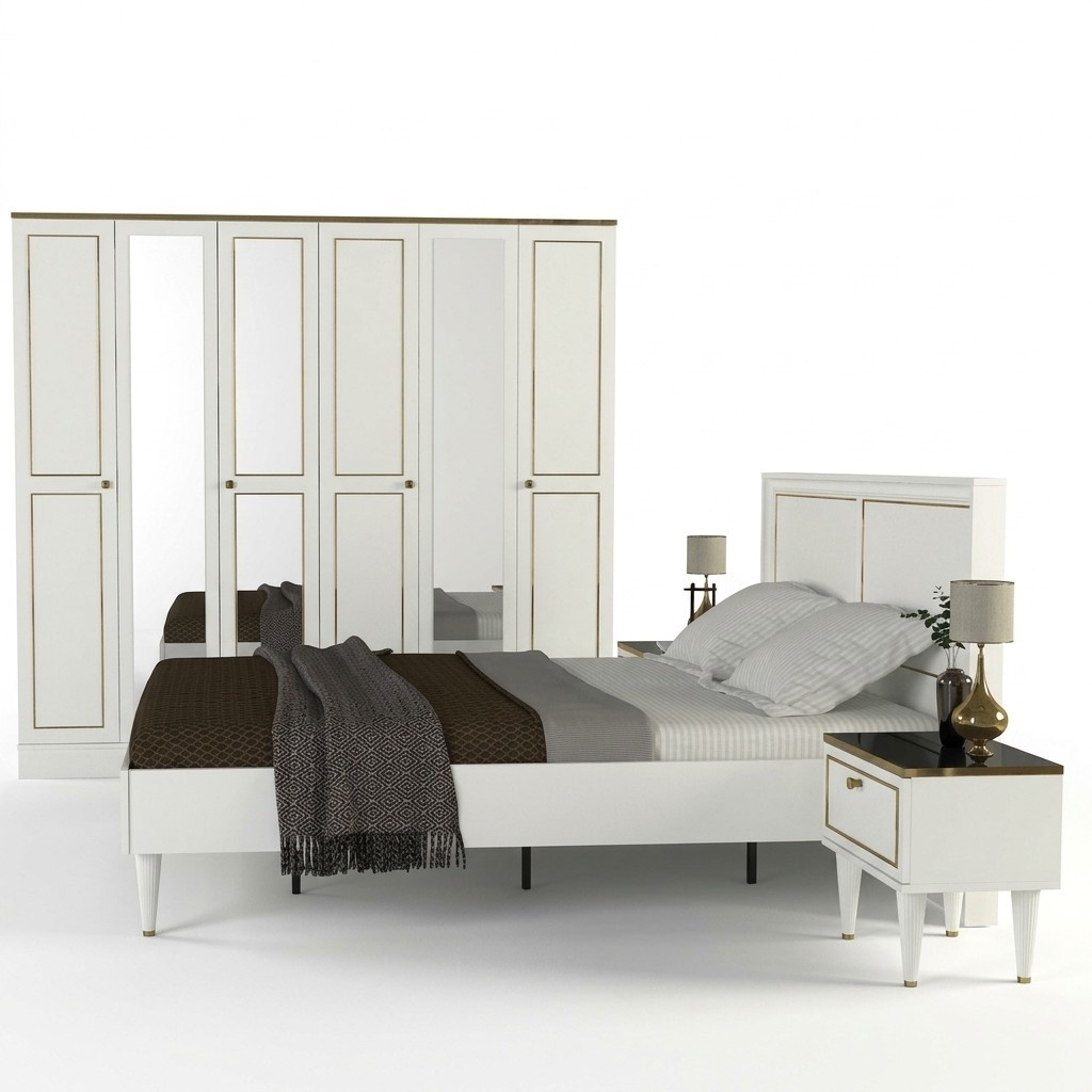 Modern bedroom furniture bedroom set complete bedroom white 4 pieces
