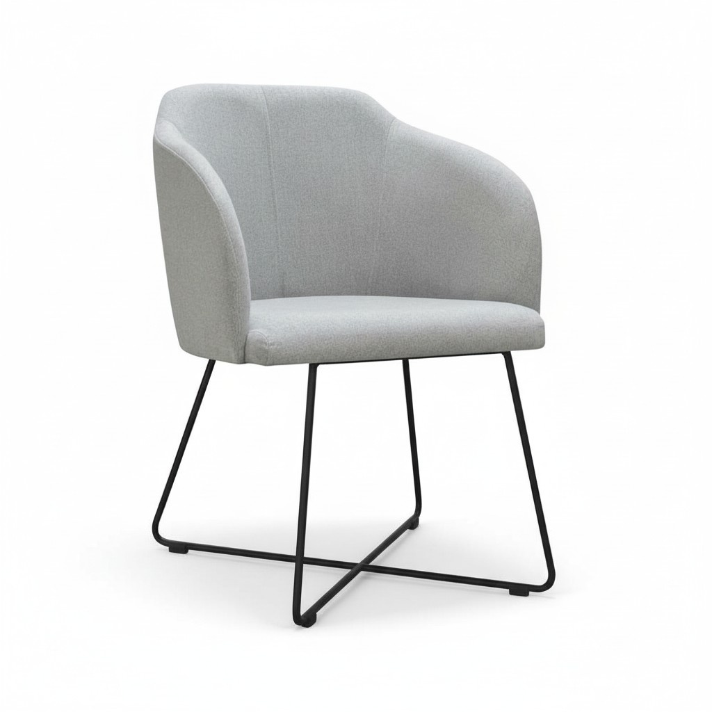 Modern Armchair Group 8 Chairs Set Set Green Upholstery Armrest Design