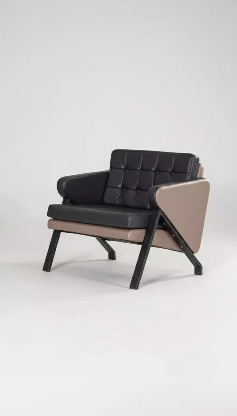 Modern Armchair Work Room Office Textile Furniture Upholstery Fabric Designer New