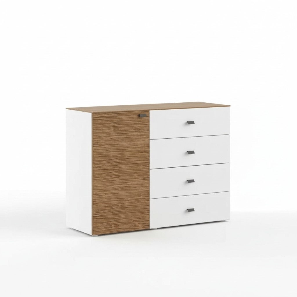 Modern Chest of Drawers Luxury Sideboard Design Bedroom White Wooden Furniture