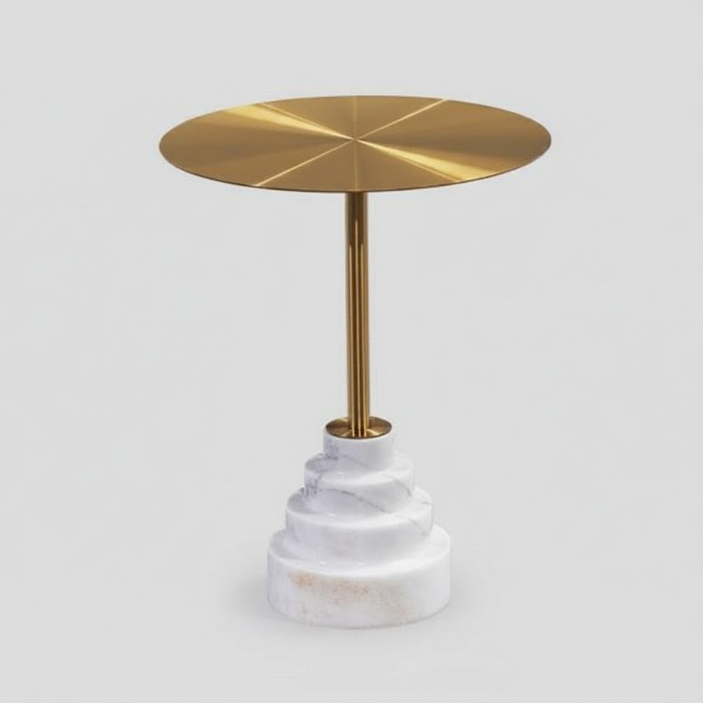 Modern coffee table luxury metal table side tables living room round new
