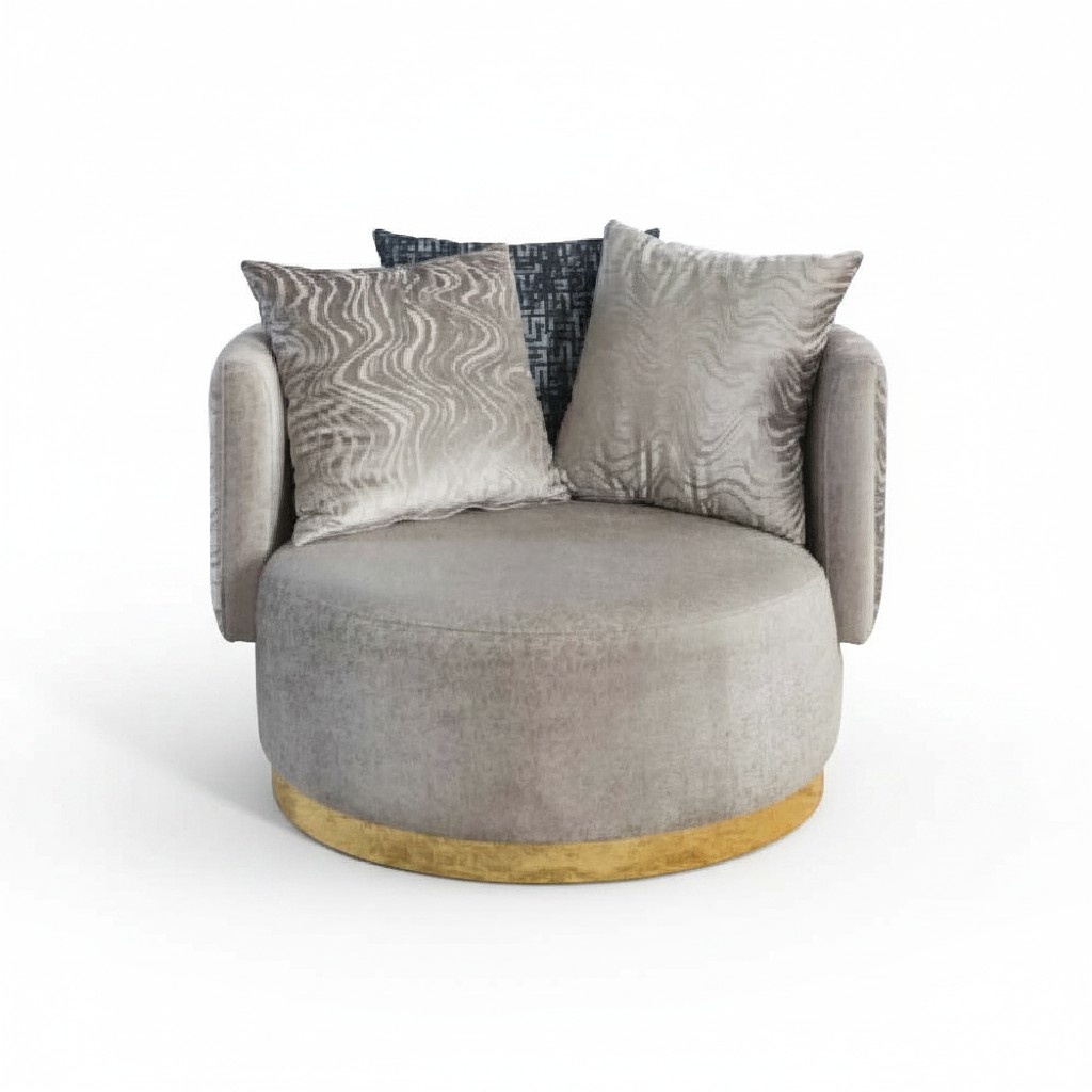 Modern design 2x armchair luxury single seater armchair textile furniture single seater new