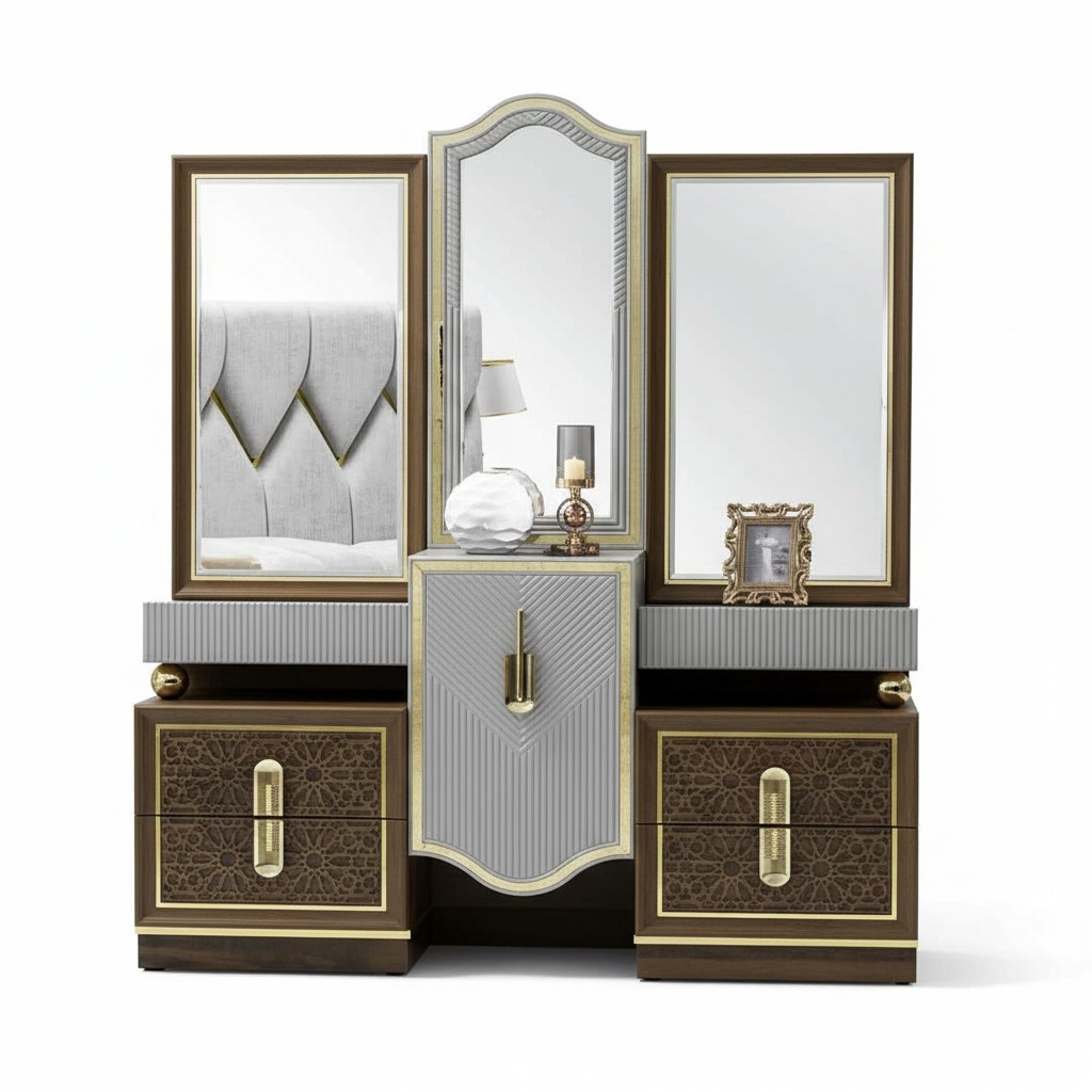 Modern Design Dressing Table with Mirror Bedroom New Luxury