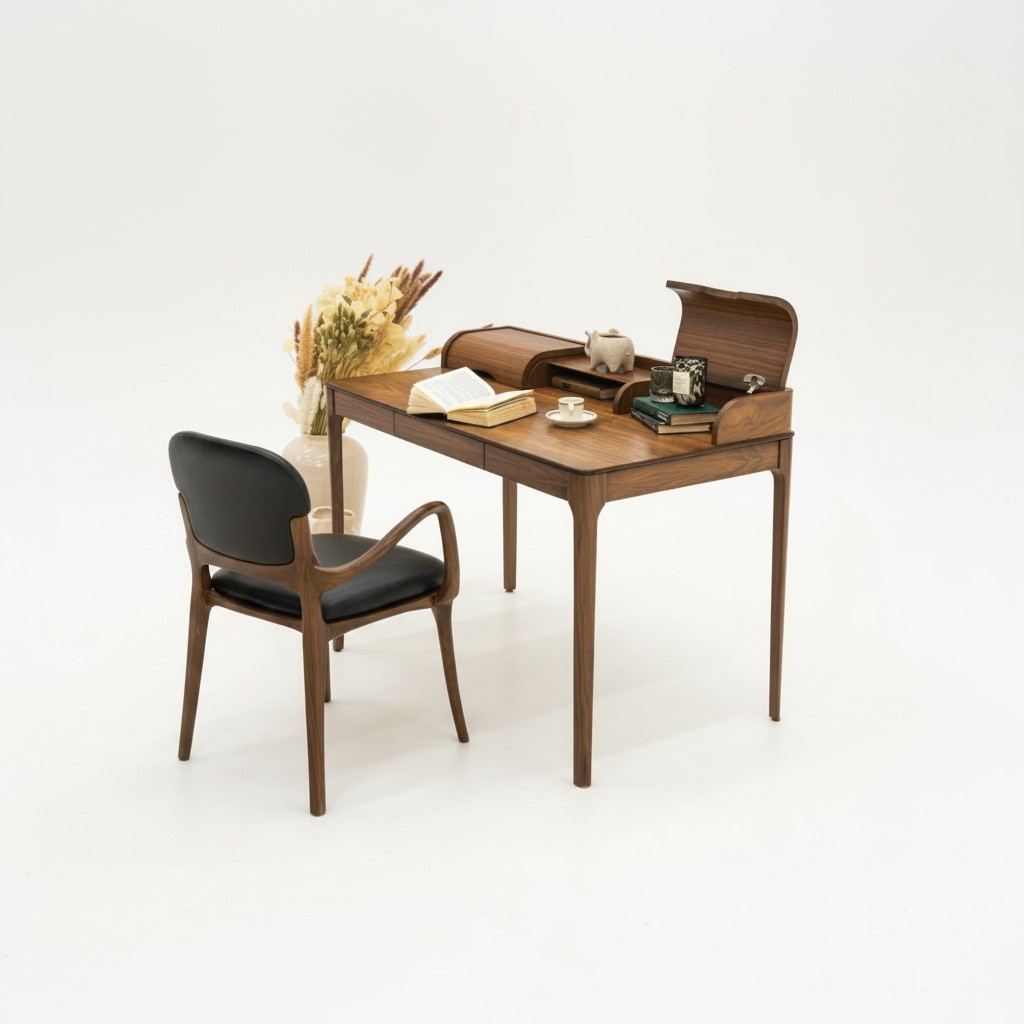 Modern office desk Brown designer desk Office furniture Designer table