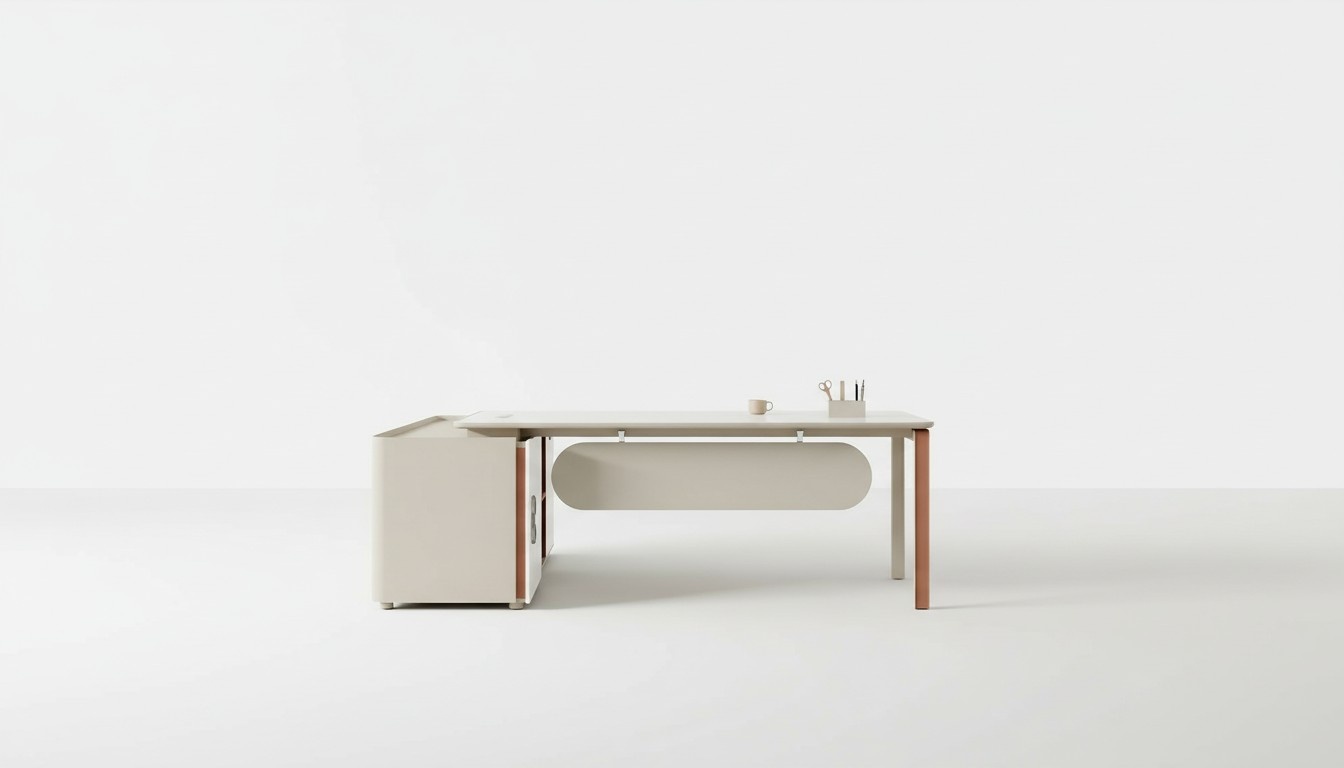 Modern desks Complete office furniture Table + filing cabinet Desk 2 pieces