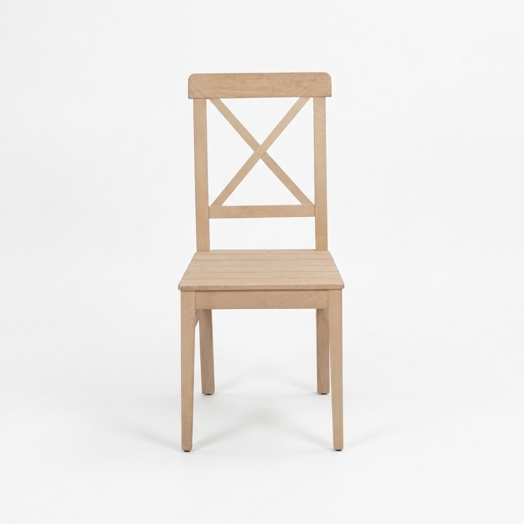 Modern dining chair designer wooden chair luxury single seat without armrests