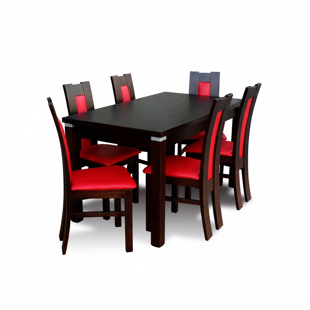 Modern dining room table chair set tables + 6 chairs designer dining set wood